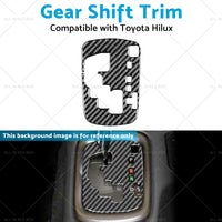 Carbon Fiber Gear Shift Sticker Trim Suitable For Toyota Hilux Revo 15-23 RHD