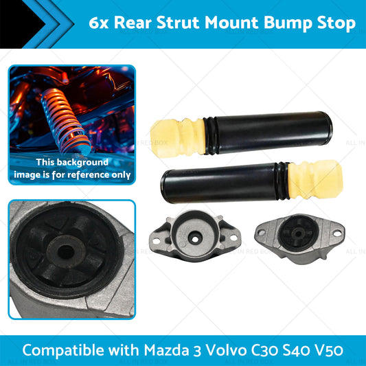 6x Rear Strut Mount Bump Stop Suitable for Mazda 3 Volvo S40 C30 V50 MKC Escape