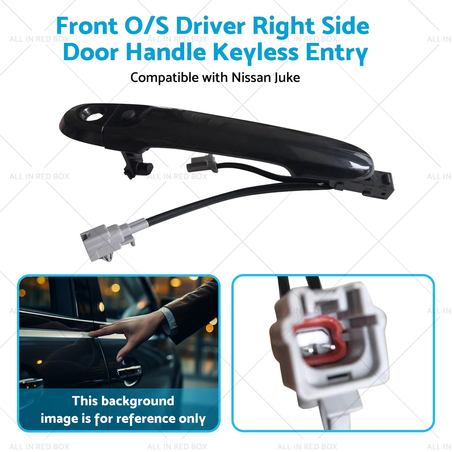 Front Driver Right Side Door Handle Keyless Entry Suitable for 10-19 Nissan Juke