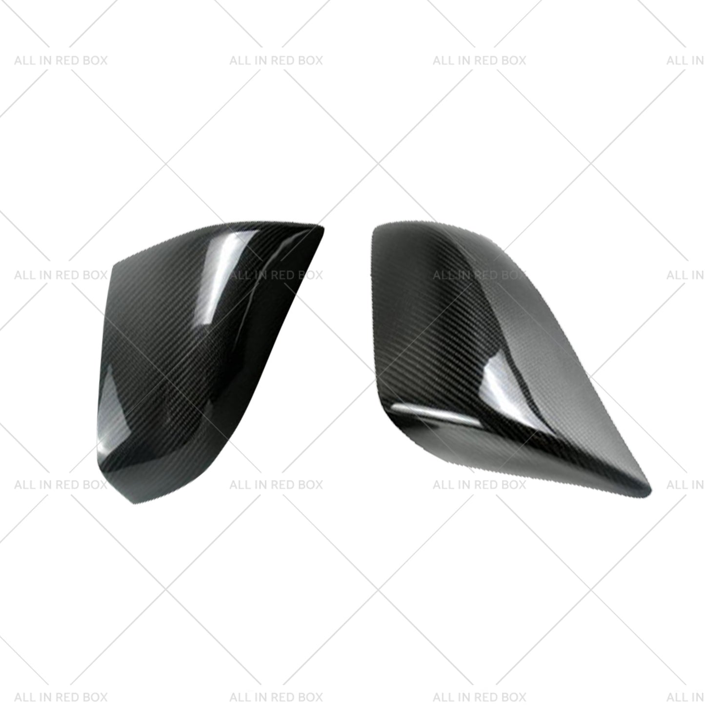 2x Real Carbon Fiber Wing Side Mirror Cover Trim Suitable For Tesla Model S