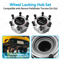 Wheel Locking Hub Set Suitable for 90-16 Navara Pathfinder Terrano D21 D22