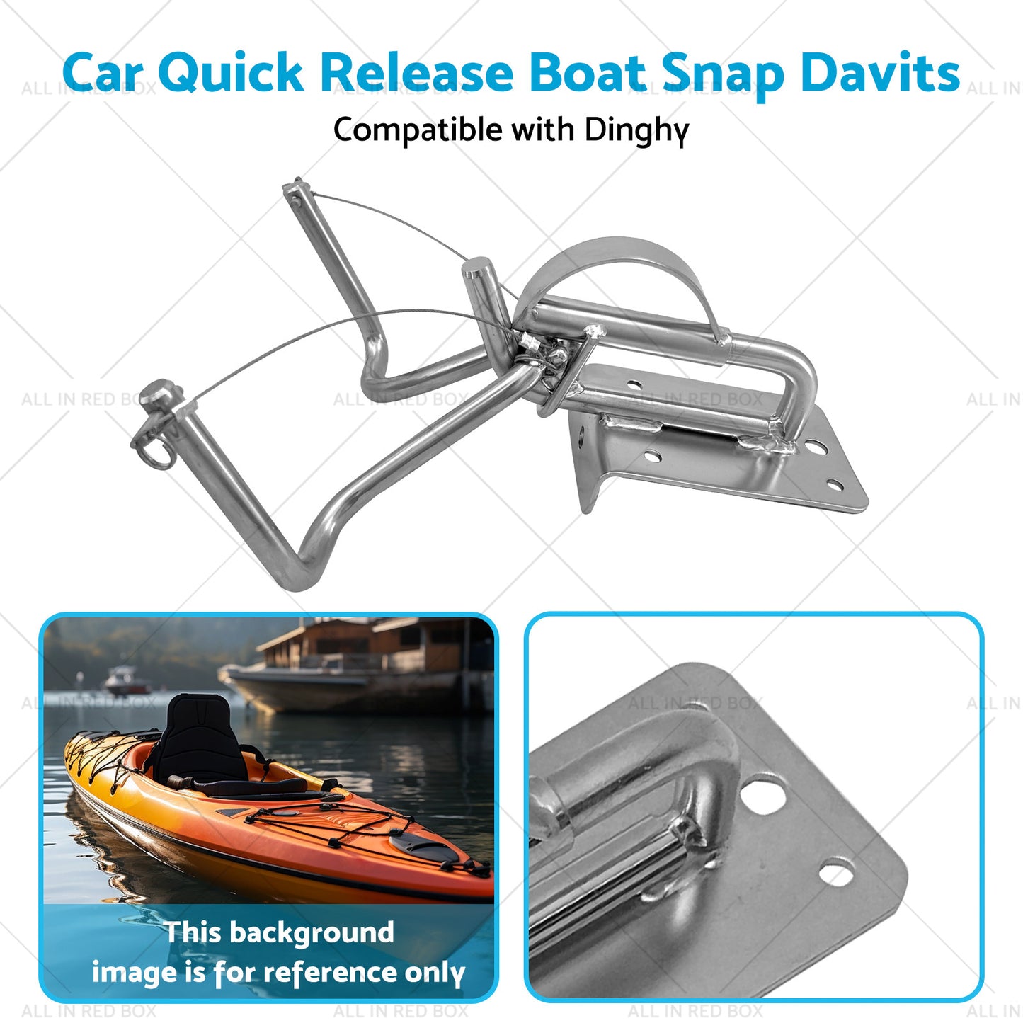 304 Stainless Steel Car Quick Release Boat Snap Davits Suitable for Dinghy