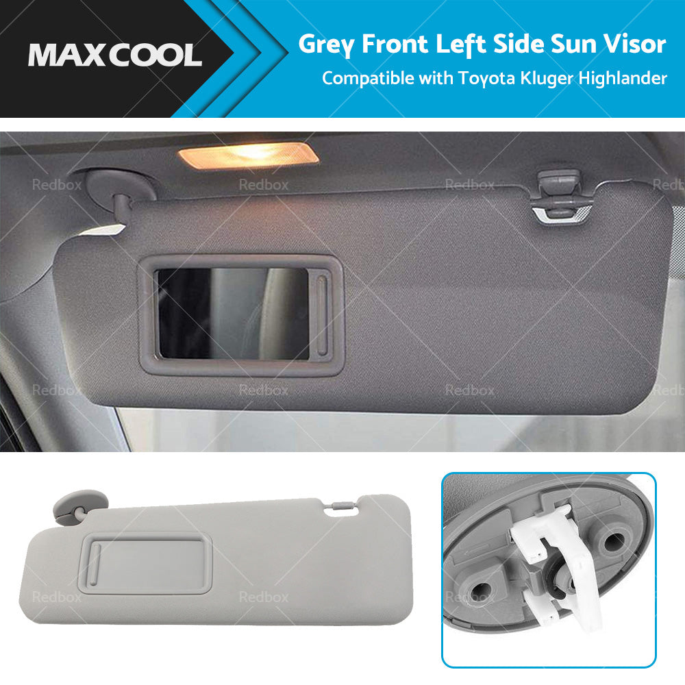 Grey Front Left Side Sun Visor Suitable For Toyota Kluger 2008-2013