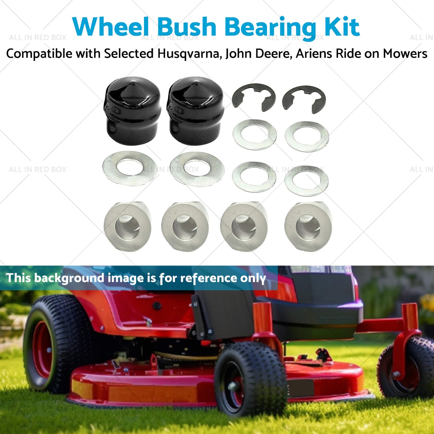{{ Front Wheel Bush Bearing Kit Suitable for Husqvarna 532 00 9040 Ride on Mower }} - Buy Car Parts Online at {{ Kaka Auto Parts }}.