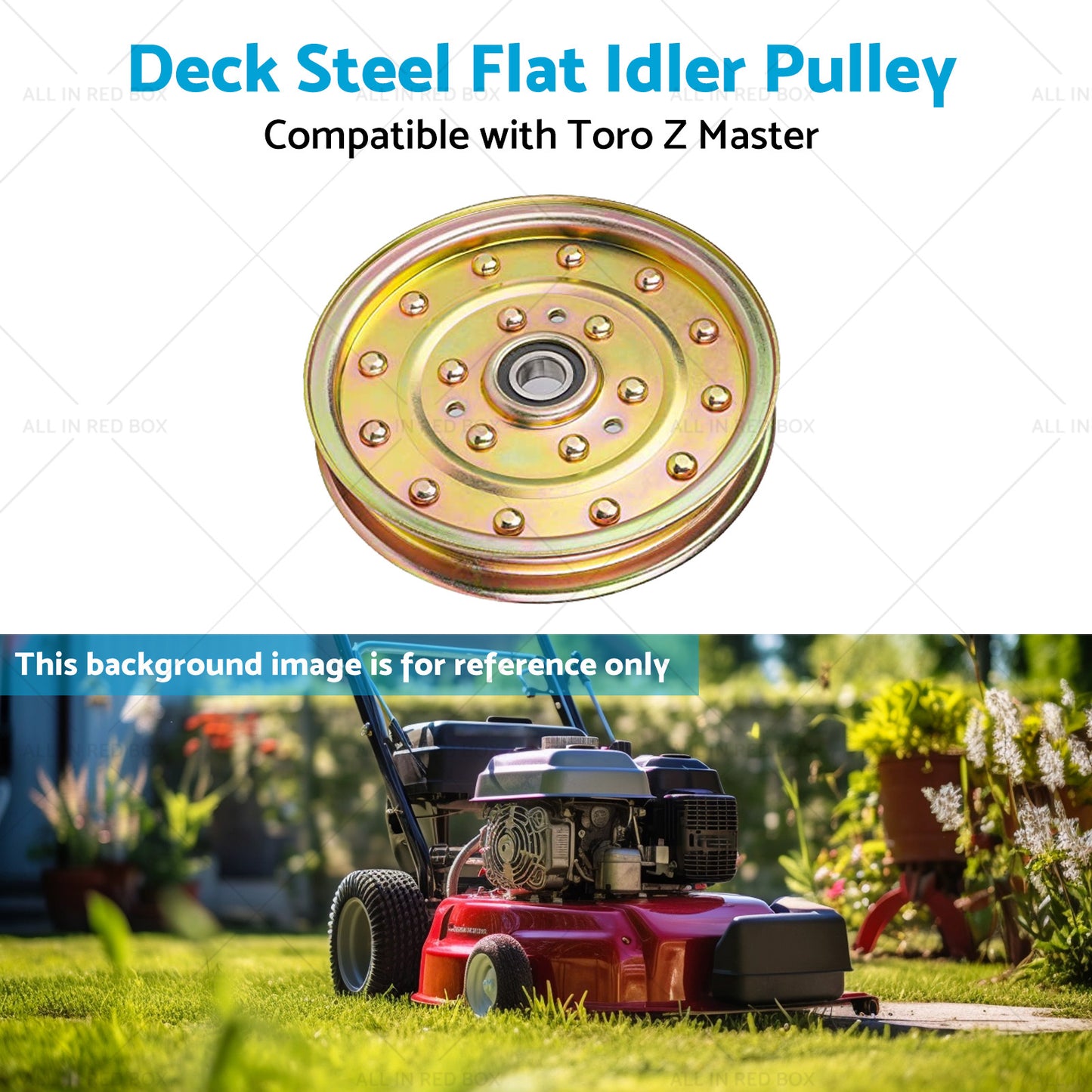 116-4667  or  132-9424 Deck Steel Flat Idler Pulley Suitable for Toro Z Master