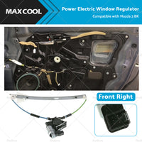 WITH MOTOR Power Electric Window Regulator Front Right Suitable for Mazda 3 BK