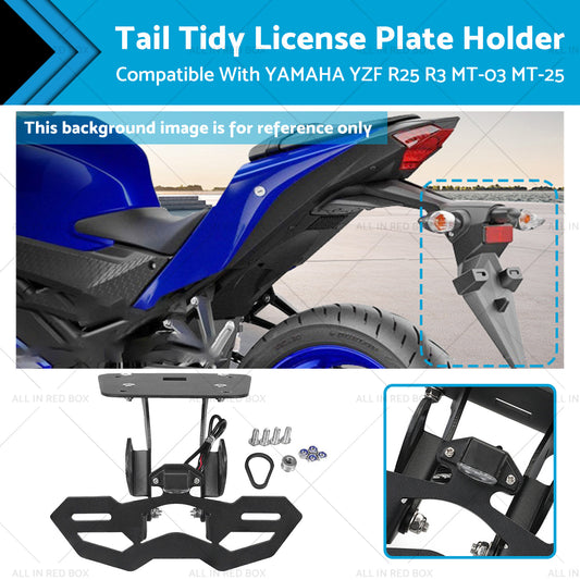 Tail Tidy License Plate Holder Suitable For YAMAHA YZF R25 R3 MT-03 25 2014-2020