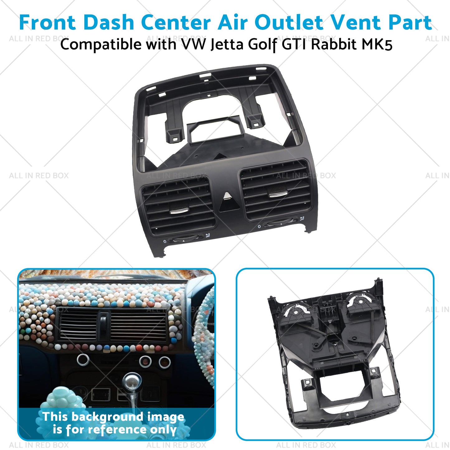 Front Dash Center Air Outlet Vent Part Suitable for VW GTI Rabbit MK5 Jetta Golf