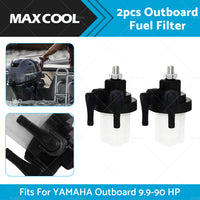2PCS Motor Fuel Filter Separator For Yamaha Outboard 9.9-90 HP 61N-24560-00