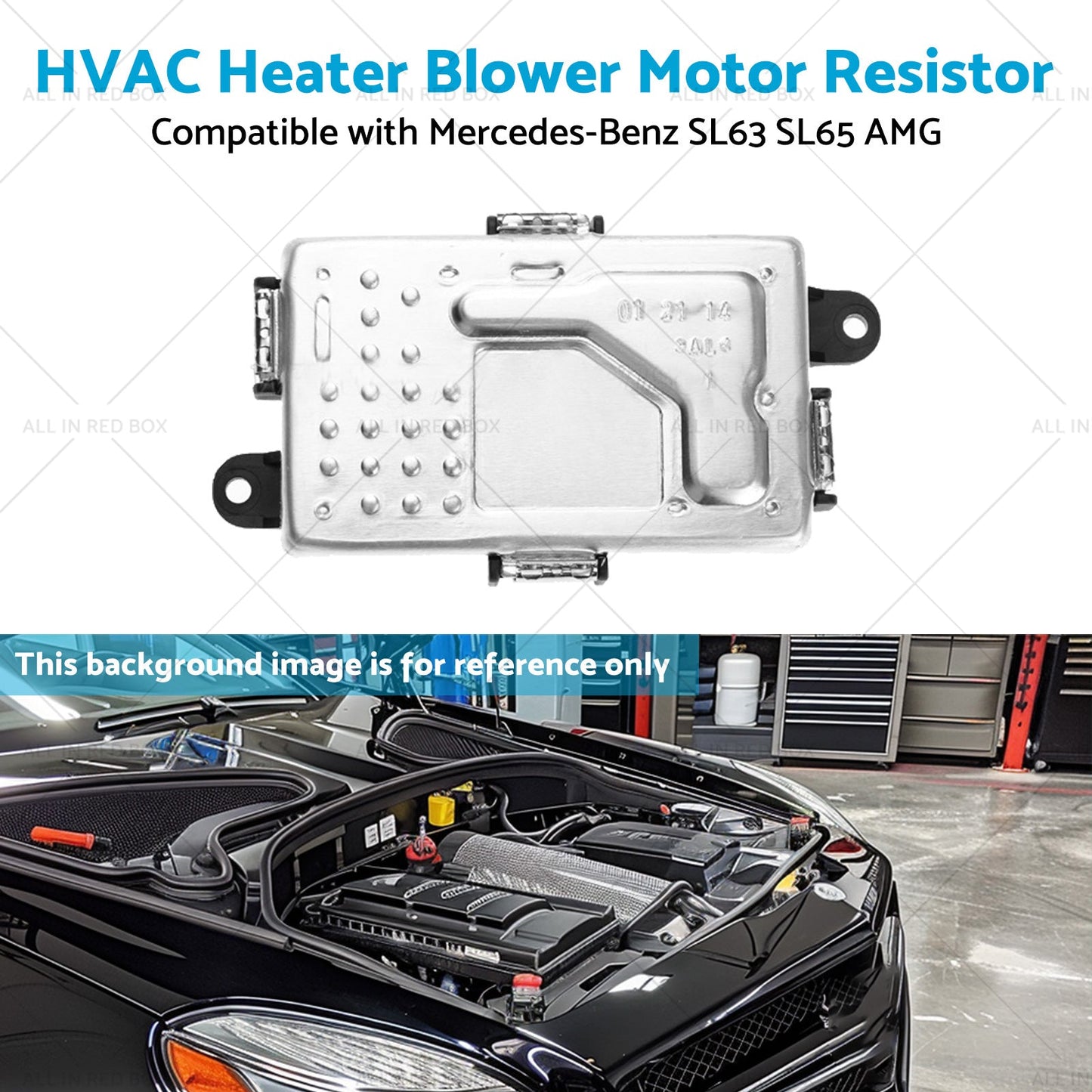 HVAC Heater Blower Motor Resistor Suitable for Mercedes-Benz SL63 SL65 AMG 13-18