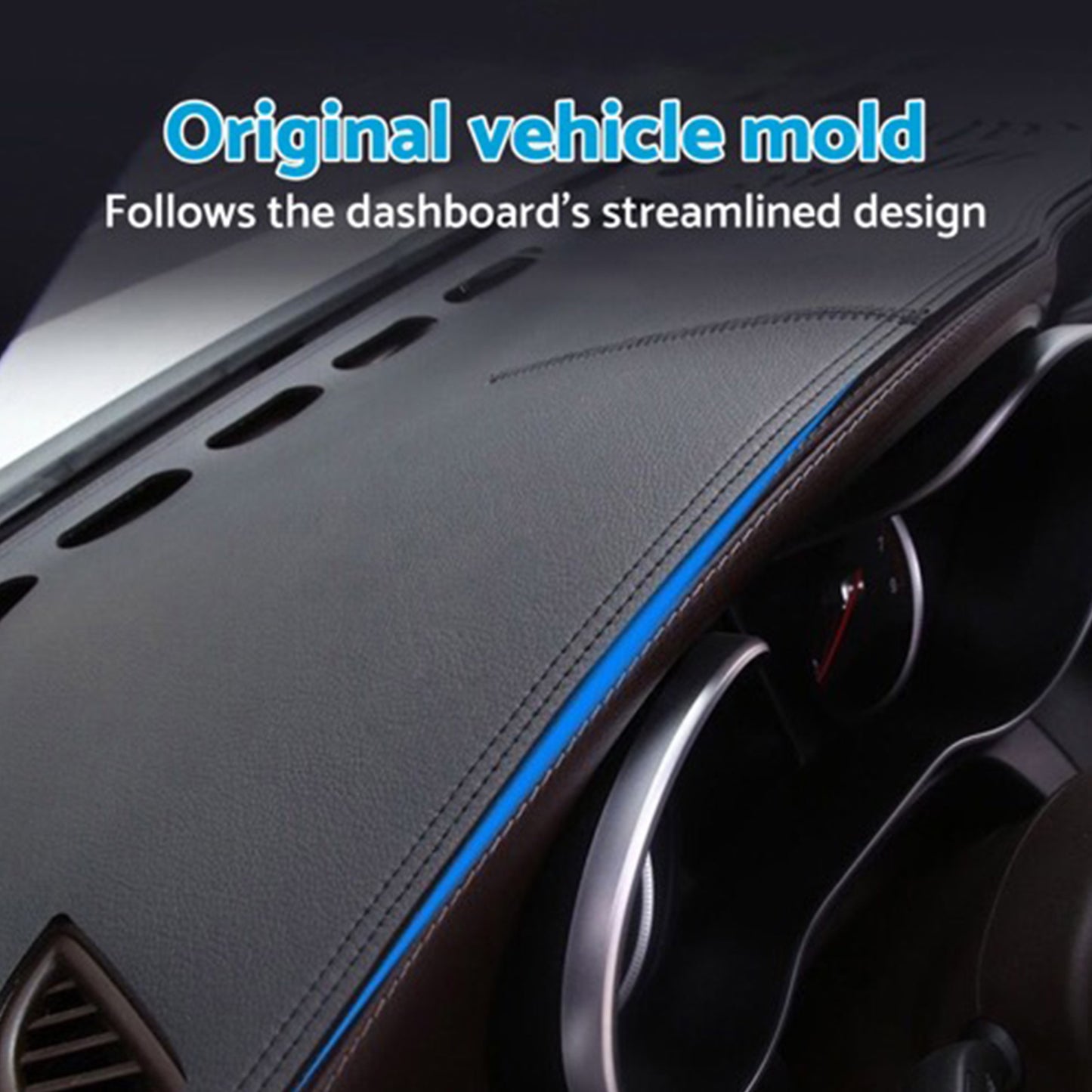 Non-Slip Dash Mat Microfiber Leather Suitable For Kia Carnival KA4 Series 20-25