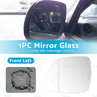 Suitable for VW AMAROK 2010-2018 Left Side Mirror Glass With Heated Convex base