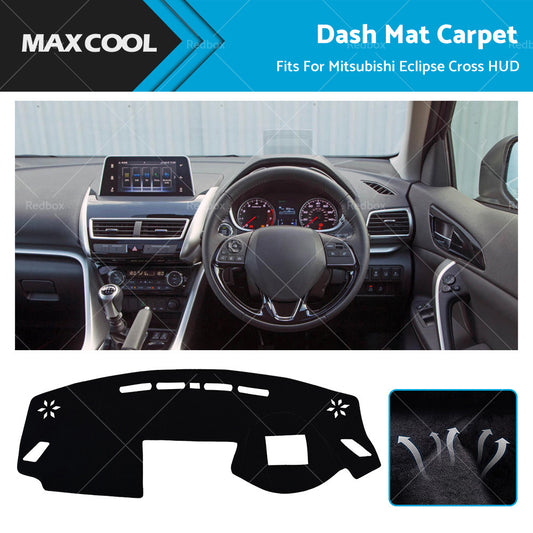 Dash Mat For Mitsubishi Eclipse Cross 2017-New with HUD Dashboard Cover Black