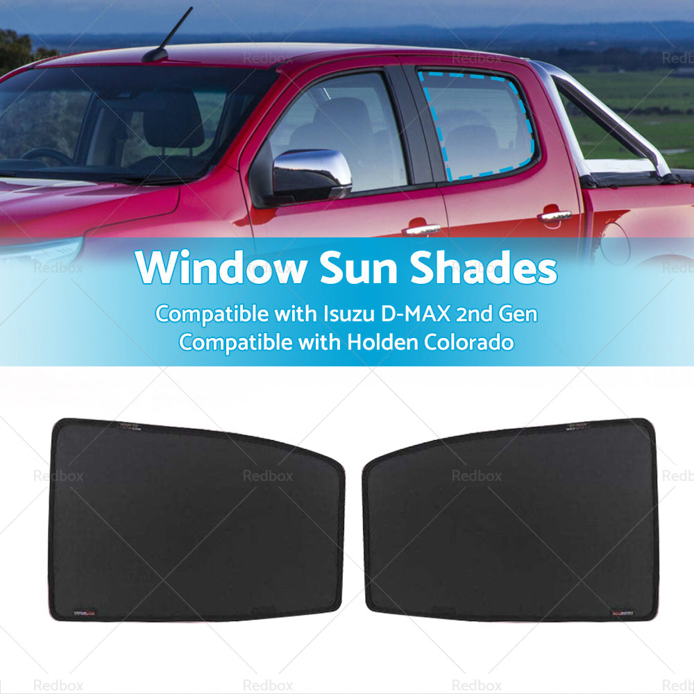 2PCS Rear LH RH Window Sun Shade Suitable  for Holden Colorado RG 2012-2020