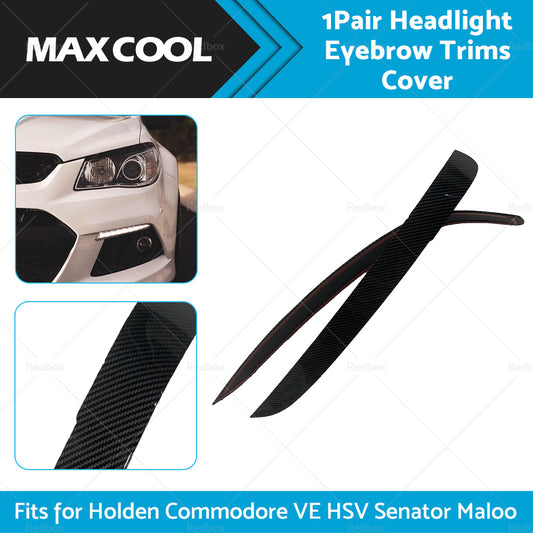 Carbon Fiber Head Light Eyelids Eyebrows Lid For Holden VE Commodore SS SSV SV6