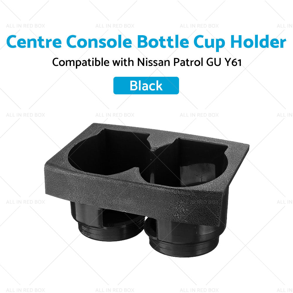 Black Front Centre Console Bottle Cup Holder Suitable For Nissan Patrol GU Y61