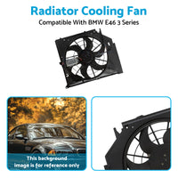 {{ Radiator Cooling Fan Suitable for BMW E46 with control mod and brush motor }} - Buy Car Parts Online at {{ Kaka Auto Parts }}.