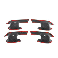 Carbon Fiber Exterior Door Handle Bowl Cover Trim For Isuzu D-Max Dmax 2021-2022