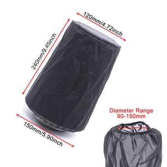 compare product Air Filter Protective Cover Dustproof for High Flow Air Intake Filters Universal