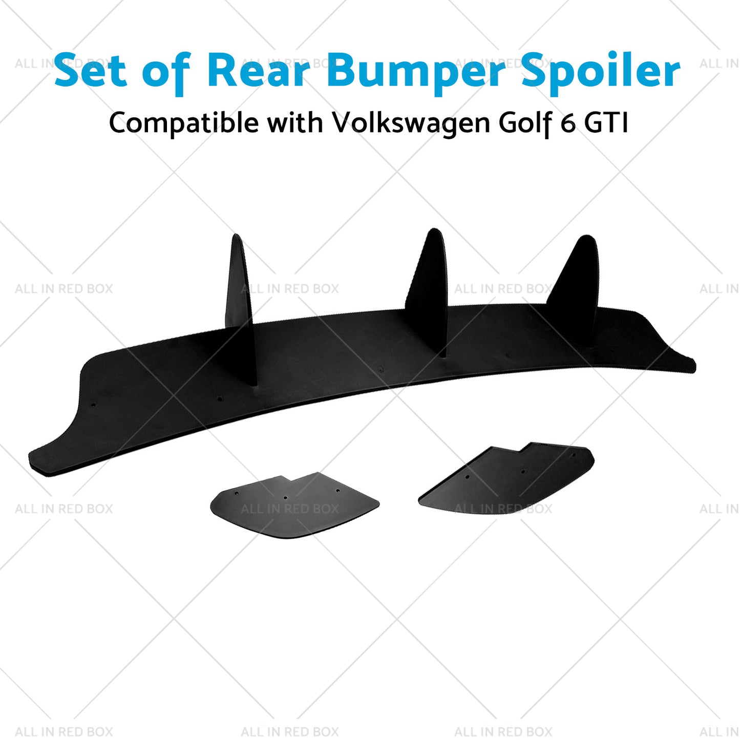 Rear Bumper Lip Diffuser Spoiler Suitable For VW Golf 6 MK6 GTI 2010-2014