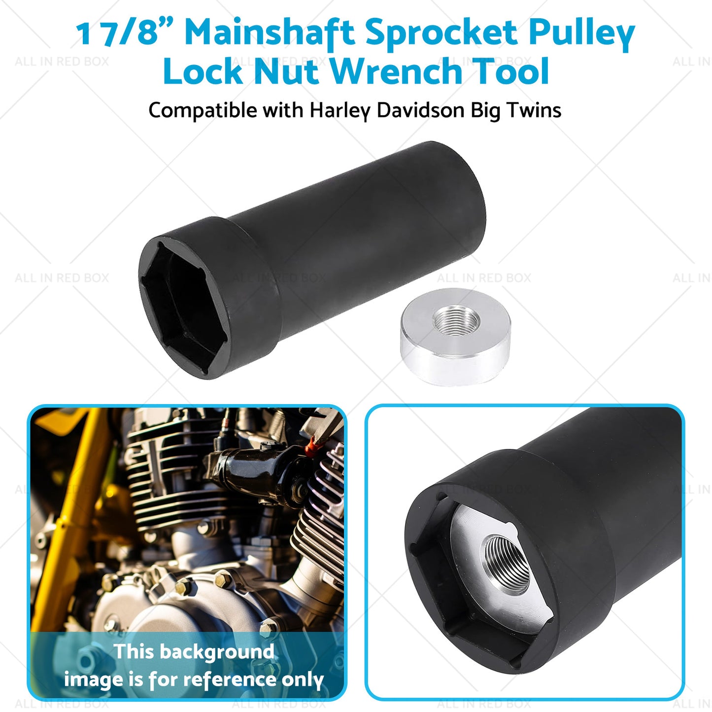 1 7 8inch Mainshaft Sprocket Pulley Lock Nut Wrench Tool Suitable for 36-06 Harley