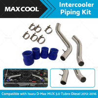 INTERCOOLER PIPING KIT SUITABLE FOR ISUZU D-MAX MUX 3. 0 TURBO DIESEL 2012-2016