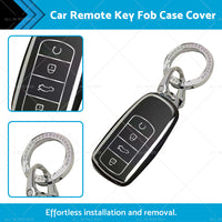 Suitable For Chery Omoda 5 Car Remote Key Fob Case Cover Black and Sliver TPU