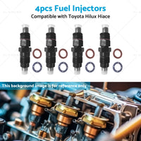 4x Diesel Fuel Injector Suitable For Toyota Hilux LN167R 3. 0 5LE 23600-54210