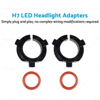 H7 LED Headlight Holder Adapter Clip Suitable For Hyundai Nissan KIA Mitsubishi