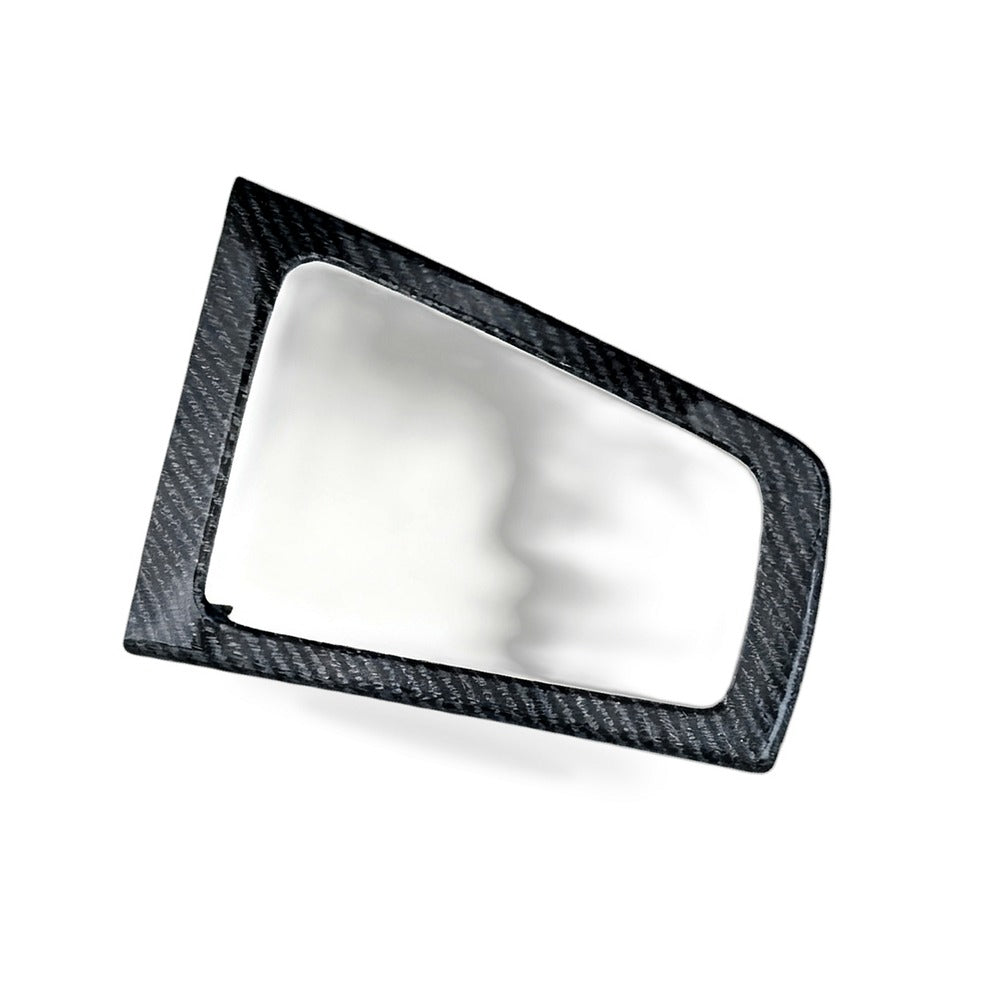 Shift Lever Trim Suitable for Ford Focus 2012-2018 MT Silver Gray Carbon Fiber - BD1