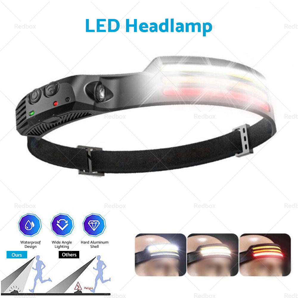 230º LED Headlamp Head Torch Headlight Rechargeable Super Bright