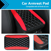 Universal Car Armrest Cushion Cover Center Console Box Pad Protector PU Leather