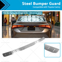 Steel Bumper Guard Trunk Sill Scuff Protector Cover Suitable for Toyota Camry