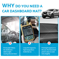 Dash Mat For Mitsubishi Eclipse Cross Dashboard Sun Cover Anti-Slip Without HUD