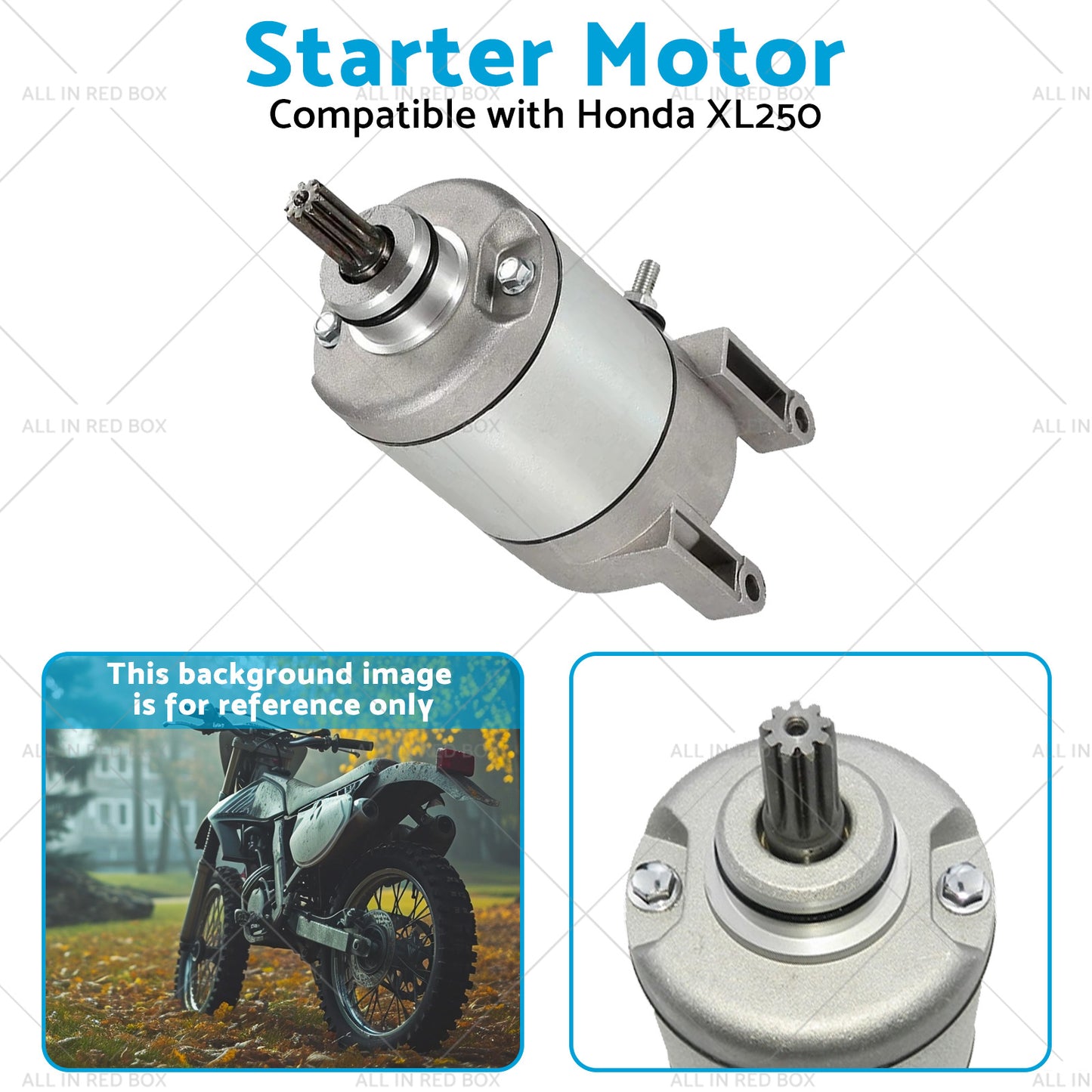 Starter Motor Suitable for Honda XL250 XR250 31200-KW3-018 31200-KBR-008 91-09