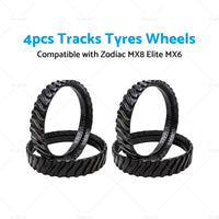 4X Tracks Tyres Wheel Suitable For Zodiac MX8 MX6 Baracuda R0526100 Pool Cleaner