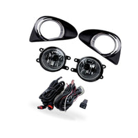Fog Light Cover with LED Lens Suitable for Toyota Yaris Vios 2013-2014 Chrome - BD1