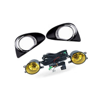 Fog Light Cover with LED DRL Suitable for Toyota Yaris Vios 2013-2014 Chrome - BD2