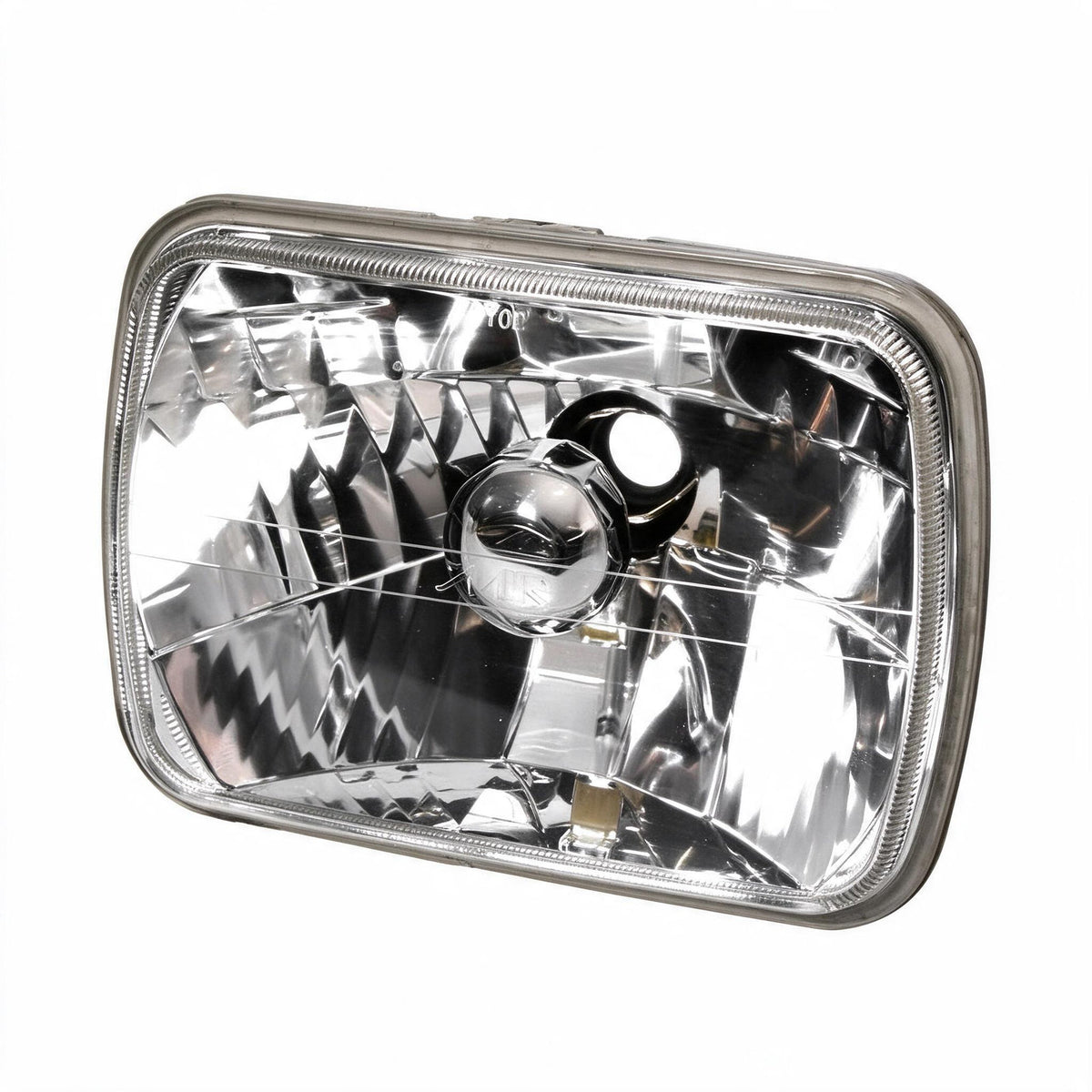 Square 7x5 Head Light Diamond Look Glass Lens Suitable for Jeep Wrangler Land - BD2