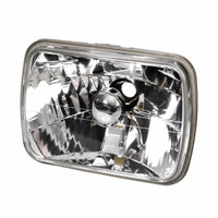 Square 7x5 Head Light Diamond Look Glass Lens Suitable for Jeep Wrangler Land - BD2
