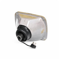 7x5 Inch Square LED Headlight Assembly Glass Lens Suitable for Jeep Wrangler CJ - BD2