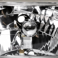 7x5 Inch Square LED Headlight Assembly Glass Lens Suitable for Jeep Wrangler CJ - XQ1