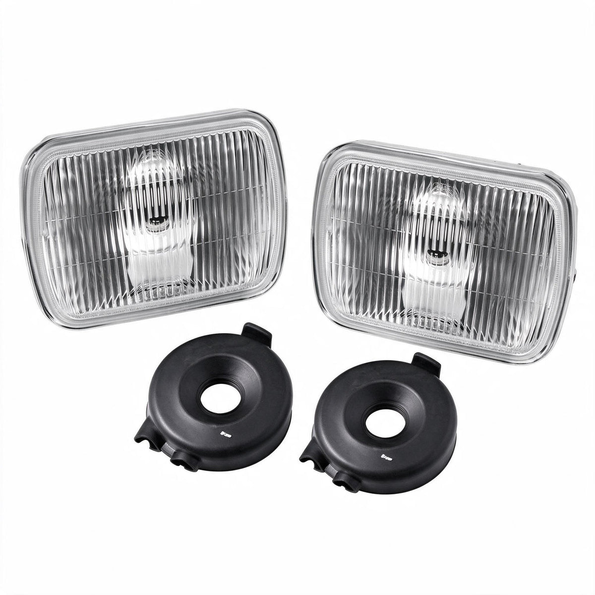 7 Inch Round Semi Sealed Head Light Set Suitable for Chevrolet C10 Ford F-100 - BD1