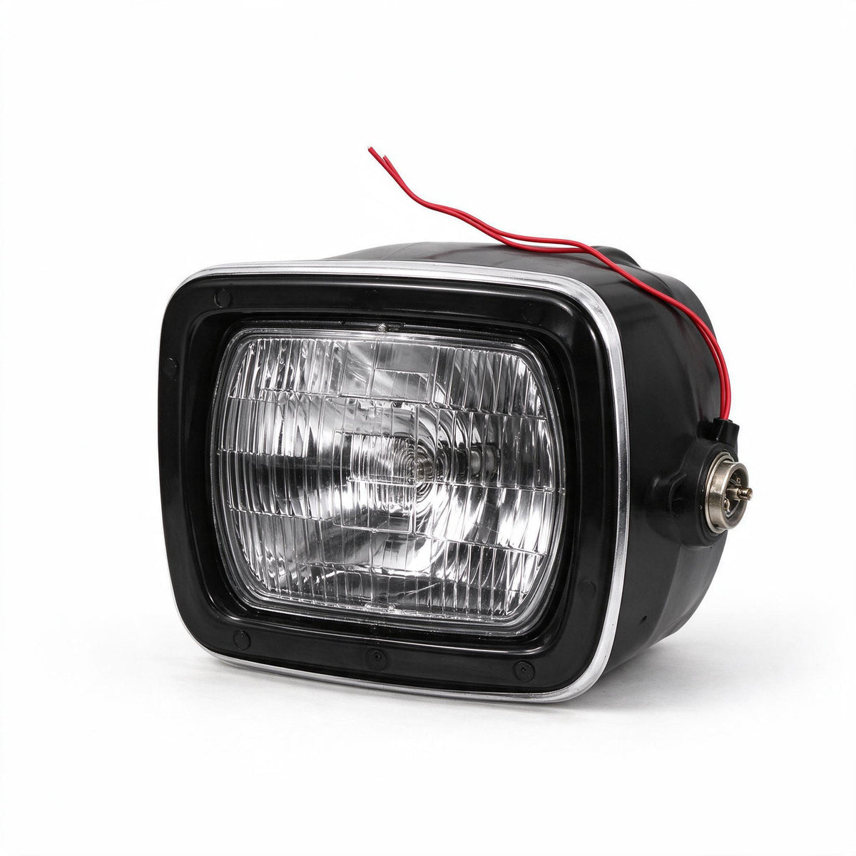 7" Square Head Lamp Set Clear Lens LED Globes Suitable for Jeep Wrangler Land - ZT2