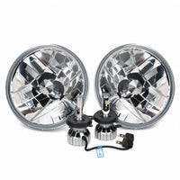 7 Inch Round Headlight Assembly with H4 LED Globes Suitable for Universal Models - ZT2
