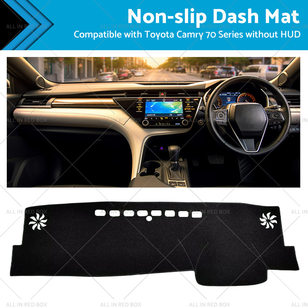 Non-Slip Dash Mat Suitable For Toyota Camry 70 Series XV70 Without HUD 2018-2023