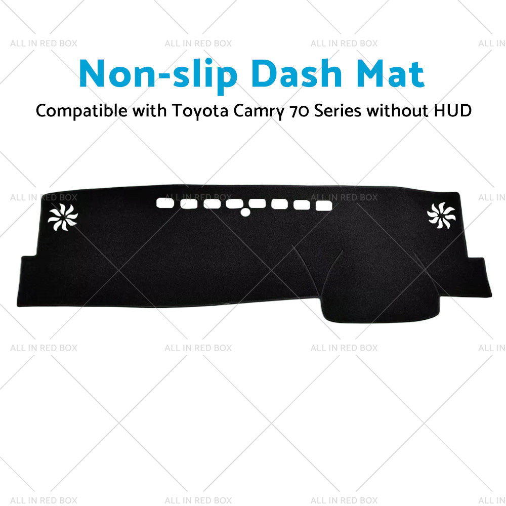 Non-Slip Dash Mat Suitable For Toyota Camry 70 Series XV70 Without HUD 2018-2023