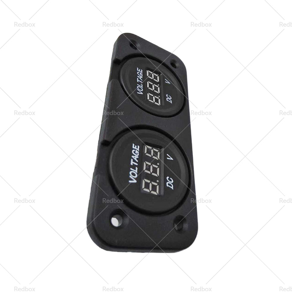 Digital LED Volt Meter Dual Battery Monitor Boat Voltage Marine Gauge DC 12V-24V