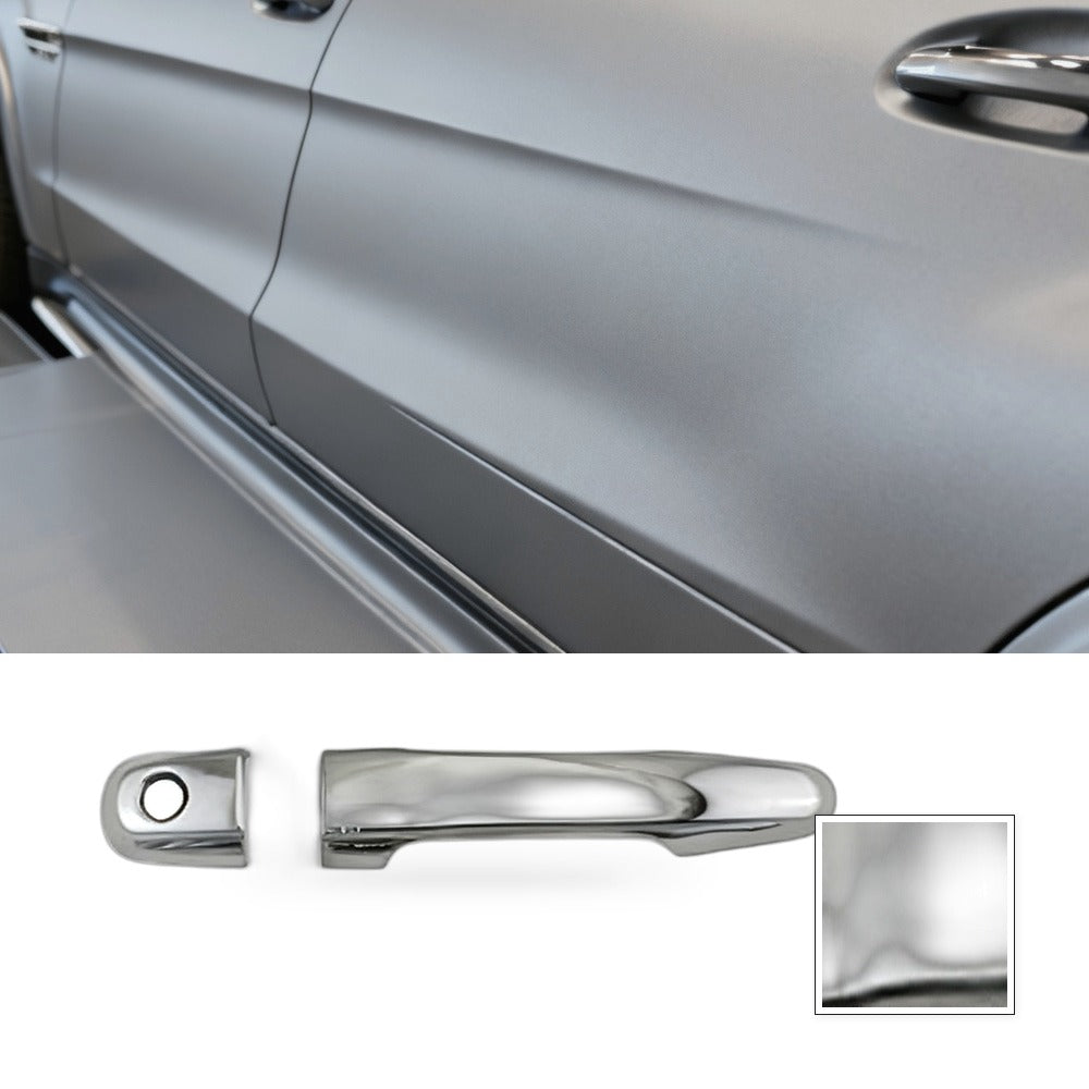 4x Chrome Door Handle Covers Suitable For Mitsubishi Triton MN ML 2006-2014