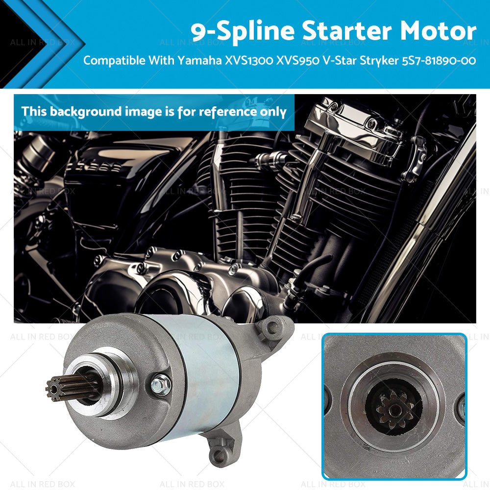 Starter 9-Spline Suitable For Yamaha XVS1300 XVS950 V-Star Stryker 10-17